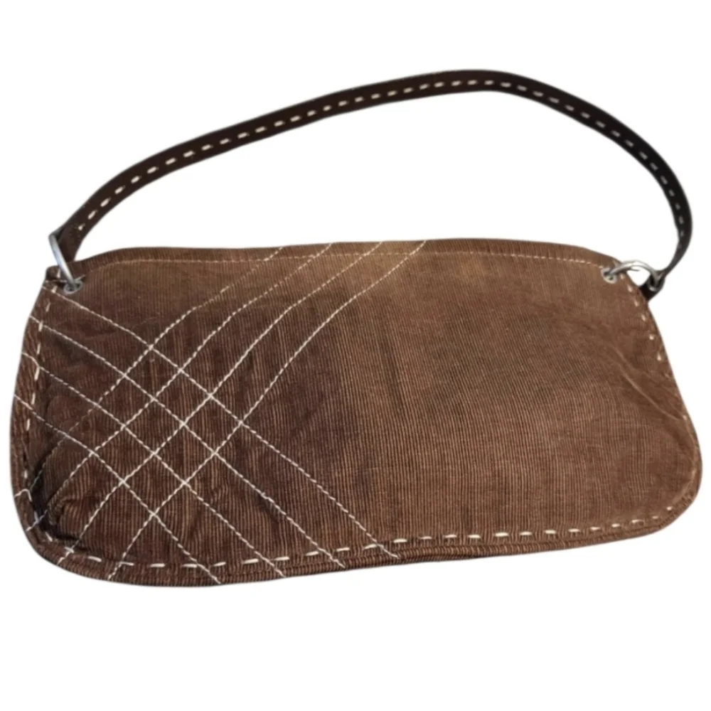 Gap Corduroy Purse Shoulder Bag Brown Y2K Grungecore Retro Neutral Gorpcore